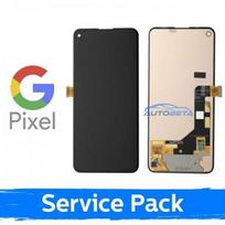 Screen for Google Pixel 5A 5G black with frame (Service Pack)