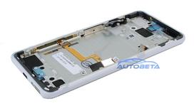 LCD screen Google Pixel 3 with touch screen and frame White original (used Grade A)