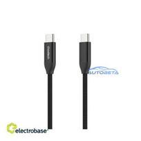 Cable CHOETECH Type-C - Type-C, PD240W, black, 3m