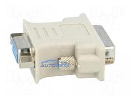 Adapter, D-Sub 15pin HD socket, DVI-I (24+5) plug