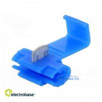 Quick connection, IDC, 1.5÷2.5mm2, for cable, blue, Variant: splitter