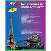 VHF / UHF CRT MICRON UV dual band radio station 136-174Mhz - 400-470Mhz, 13.8 Vdc, DTMF, Dual Watch, TOT, Scan, Talk Aro