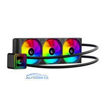 Rampage INFINITE V360 AIO Liquid CPU Cooler 360mm ARGB, Digital Temperature Display, Black