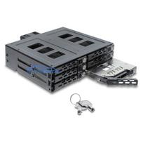 5.25" removable drive bay for 6 x 2.5" SATA or SAS HDD / SSD with lock