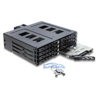 5.25" removable drive bay for 8 x 2.5" SATA or SAS HDD / SSD with lock