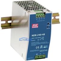 MEAN WELL NDR-240-48 Komutācijas barošanas bloks DIN sliedei, 240W, 48V