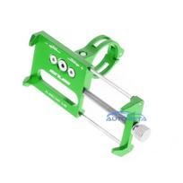 GUB bike holder for mobile phone G85 Aluminium green