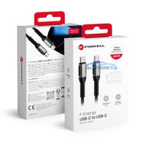 Cable USB C to USB C Forcell F-Energy QC4.0 PD 5A 240W Cafule 3 m C263 black