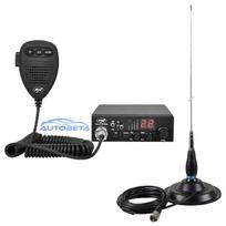 CB Radio Station PNI Escort HP 8000L ASQ + PNI ML145 Antenna with Magnet 145 / PL