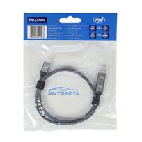PNI CD600 USB Type-C to Type-C 60W Data & Charging Cable + USB Type-C to USB-A Adapter, 1m Length