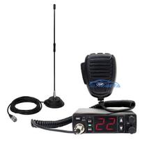 CB PNI Escort HP 5500 radio station kit, 4W, 12V / 24V, ASQ and PNI Extra 40 CB Antenna, SWR 1.0, fiberglass, with magne