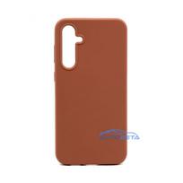 Connect Samsung Galaxy S23 FE Premium Quality Magnetic Soft Touch Silicone Case Saddle Brown
