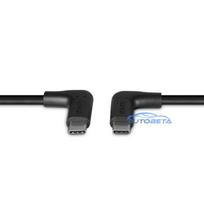 USB cable - LINDY USB 3.2 Type C Cable, M / M, 10Gbps, 60W PD, 2 x 90° angle, 1.5 m, Black