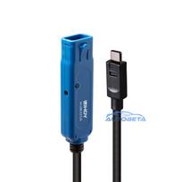 Adapter - LINDY USB 3.2 Active Extension Cable, USB Type C to A, 5 m, Black