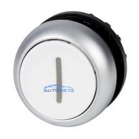 Eaton M22-DR-W-X1 plakanais baltais fiksējošais spiedpogas aktuators, 22,5 mm, IP67 / IP69K