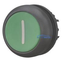 Eaton M22S-D-G-X1 plakans spiedpogas actuators, zaļš, 22,5 mm, momentāns, IP66 / IP67 / IP69K 216608