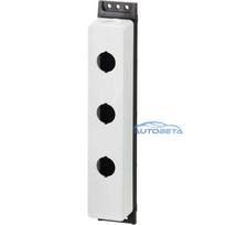 Eaton M22-FI3 virsmas montāžas korpuss, 3 pozīcijas, pelēka plastmasa, IP66 / IP67 / IP69K