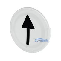 Eaton M22-XDL-W-X7 balta plakanā lēca apgaismotam pogas slēdzim, 22,5 mm, IP69K 218305