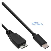 INLINE USB 3.1 Kabel Typ C an Micro-B Stecker Stecker schwarz 0,5m