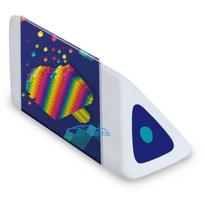 Maped Pyramide PIXEL PARTY plastmasas dzēšgumija, balta, bez ftalātiem un PVC, trīsstūra šķērsgriezums, 24 gab. displeja