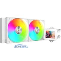 Mars Gaming ML-VISION240W AIO šķidruma CPU dzesētājs, 240 mm, RGB, balts