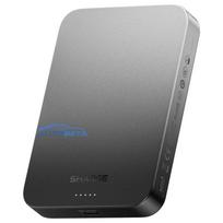 SHARGE AeroMag Air magnētiskais bezvadu ultra plānais power bank 10000mAh, 15W Qi2, 30W USB-C, melns