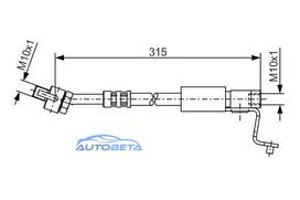 Brake Hose For Ford Escort