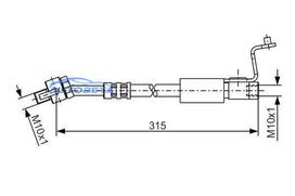 Brake Hose For Ford Escort
