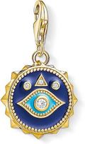 Thomas Sabo moteriškas 925 sidabro pakabukas mėlynas Nazar Eye Club geltono aukso padengimas 1663-565-32