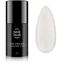 NaniNails NANI Amazing Line gelinis nagų lakas atspalvis Shimmer White 5 ml