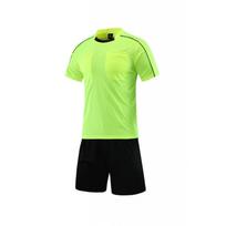 Mens Short Sleeve Soccer Referee Uniform Set Official Kit Sports L Height 165-170 cm