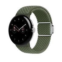 Nailoninis pintas dirželis Google Pixel Watch 4/3 41mm pakeitimui Magnetinė apyrankė Audinio apyrankė Pixel Watch 4/3/2/1 Juostai Pixel Watch 4-3 41mm gray