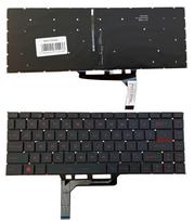 MSI GF63 nešiojamojo kompiuterio klaviatūra, raudonas apšvietimas, US, juoda