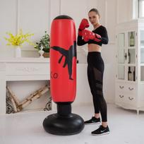 Pripučiama bokso kriaušė suaugusiems ir vaikams Streso mažinimui Treniruotėms Namų sporto salė 1.6m KO Red Standalone Boxing Dummy