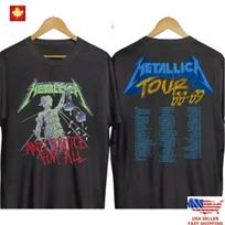 NAJIS Vintage Grafinis Metallica   Ir Teisingumo Visiems   Turo 1988 M. Marškinėliai Įkvėpti M gray