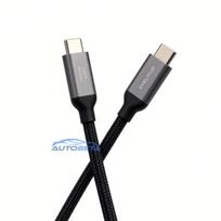Evelatus USB C to C ,Aluminum housing cable，240W5A，40GB / S 8K60HZ Black