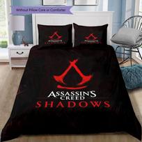 Auksinio Trikampio AC Simbolis Patalynės Antklodės Užvalkalų Rinkinys Minkštas Mikropluošto Audinys Assassin's Creed Serija Keli Raštai Patalynė Vaizdo Žaidimų Gerbėjams 140x200cm