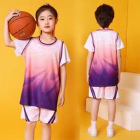Kids Basketball Jersey Set Unisex Training Uniform School Games 2XL Height 171-175cm