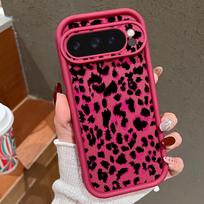 Leopardo rašto vienspalvis TPU dėklas Google Pixel 10 8 7 Pro 8A 9A 7A Pixel 9 10 Pro XL, atsparus smūgiams, minkštas silikoninis telefono dėklas Google Pixel 8a
