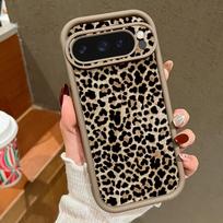 Leopardo rašto vienspalvis TPU dėklas Google Pixel 10 8 7 Pro 8A 9A 7A Pixel 9 10 Pro XL, atsparus smūgiams, minkštas silikoninis telefono dėklas Google Pixel 8 Pro