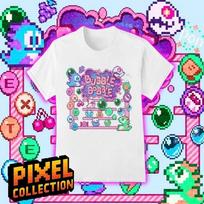Bubble Bobble Classic Retro Game Pixel Tee Unisex Short Sleeve Shirt S-5XL M purple