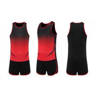 Track Field Uniform Set Men Women Sports Training Running Vest Athletic Wear S