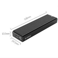 ORICO M2PV-C3 Aluminum NVMe M.2 SSD Enclosure, Type-C Connection, High-Speed Mobile Solid State Drive.