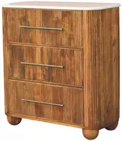 Artisan Furniture Beaumont Marble mango medienos komoda su marmuro detale