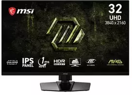 MSI MAG 321UPD E14 31,5 colio IPS dviejų režimų UHD 300 cd/m2 144/288 Hz 1 ms HDMI2.1x2 DP reguliuojamas aukštis