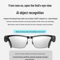 VisionAl02 AI Smart Glasses: 800W Pixel Camera, Photo/Video Recording, Translation.