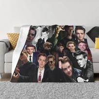Thomas Brodie Sangster Blanket Cover Plush Throw Blankets Bedding Couch Personalised Soft Warm Bedspreads 150X180CM