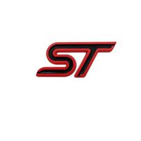 3D Metalinis ST Line Priekinės Grotelės Emblema Ženklelis Automobilio Priekinės Dalies Kamieno Lipdukai Ford Focus Mondeo Fiesta Explorer Stilizavimo Aksesuarai
