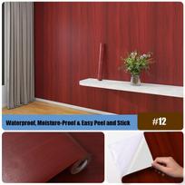 Lipni Dirbtinio Medžio Rašto Plėvelė Stora Vandeniui Atspari Spintelės Durų Apvyniojimas Baldų Atnaujinimo Plėvelė Stalui, Rašomajam Stalui, Lentynai 60cm width * 3m length