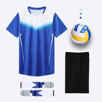 Men Women Volleyball Jersey Set Short Sleeve Sports Uniform Match Training M